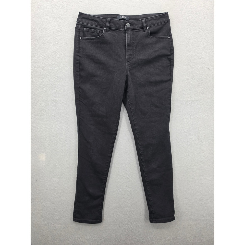 D. Jeans New York Black High Rise Skinny Jeans Womens 12 Stretch Denim Pants